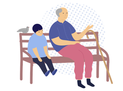 old people park bench